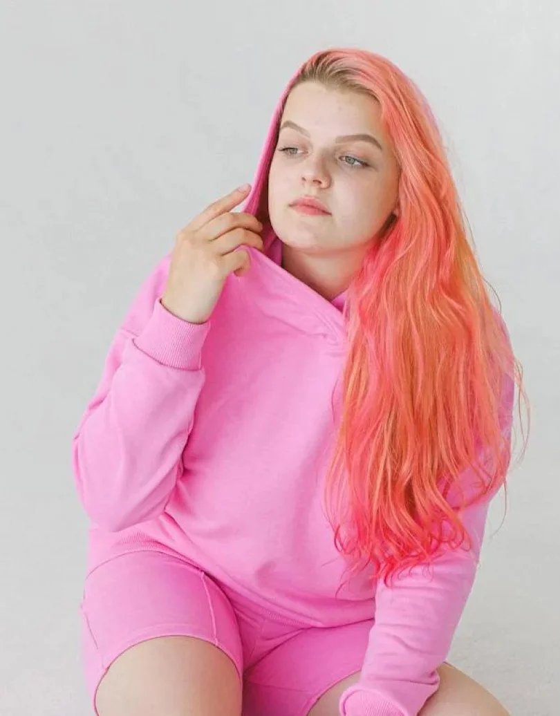 Baby Pink HoodieM Pink